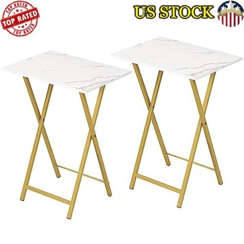 Folding tray tables set of - tv,
