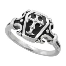 Bague De Biker En Acier