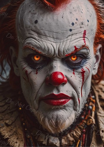 Dark clown photo with - clown,