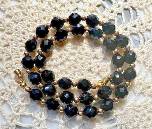 Collier ancien perles pierre