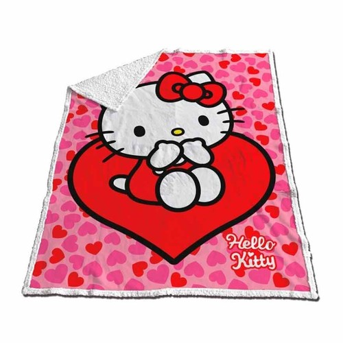Couverture sherpa hello kitty - couverture,