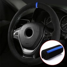 Universel Noir Volant de Voiture Housse Protection Daim Antid??rapant 38 CM