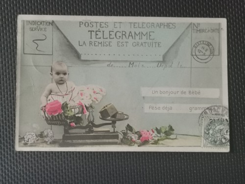 Cpa bonjour bébé - cpa,