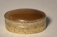 Pilulier ancien ovale en