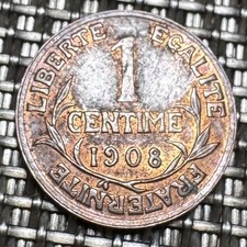 PIECE DE 1 CENTIME DUPUIS 1908