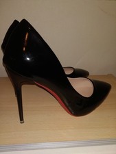 ESCARPINS Vernis Noirs NEUFS (HIGH HEELS STILETTO 12CM) EU43 UK9 US11 27cm