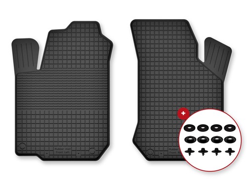 Tapis avant caoutchouc - , bac