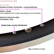 Jante de vélo de frein double