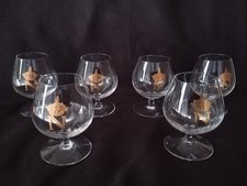 Service de 6 verres à cognac