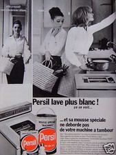 PUBLICITÉ 1968 MOUSSE SPÉCIALE MACHINES PERSIL - ADVERTISING