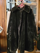 VESTE IMITATION FOURRURE MARRON