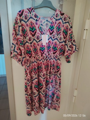 Lilie rose robe femme 100 - femme, 100%