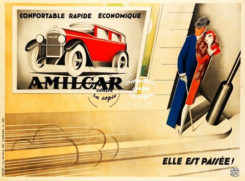 Amilcar auto r134 poster hq - amilcar,