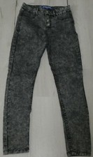 T34 XS : Jean noir délavé