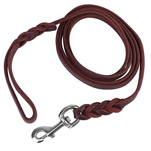 Laisse chien cuir marron - chien,