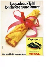 PUBLICITE ADVERTISING 054 1979  TEFAL   lle crepe-party