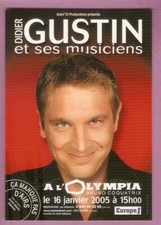 GUSTIN  carte non postale  pub SPECTACLE   à l'Olympia 2005 rare