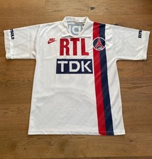 Maillot PSG 1989 / 90 RTL TDK match worn Jersey Maglia Camiseta Trikot