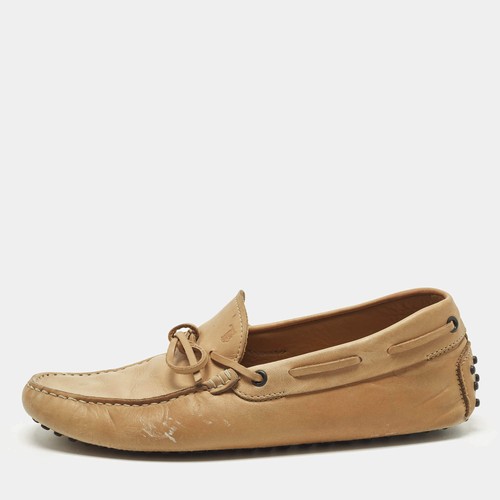 Mocassins cuir marron tods - marron,