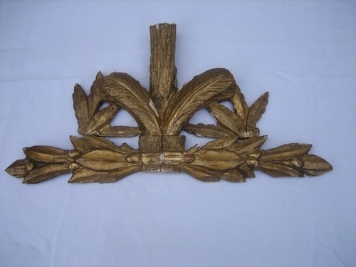 Ancien petit fronton bois - ancien,