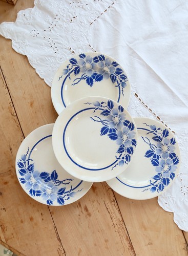 Assiettes plates vintage - 4,