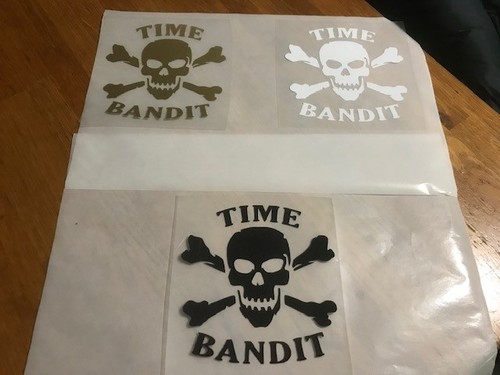 Time bandit patch flocage - time,