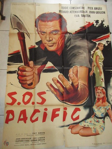 Affiche ancienne sos pacific - -,