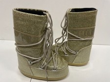 Moon Boot Icon Glitter Gold EU 27/30 – Bottes Après-Ski Enfant Unisex