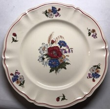 Rare Grand Plat Rond Signé Sarreguemines AGRESTE France 🇫🇷 #4