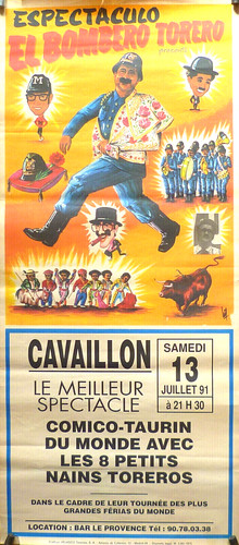 Affiche feria spectacle taurin - affiche,