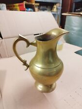 Petit Carafe Pour Lait en Métal Laiton Vintage Premier Début 20 Ème 