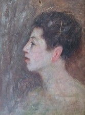 Tableau Peinture Huile Bois