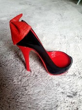 Porte-bouteille chaussures à talons GALA marque Ludi-vin rouge et noire- Sexy