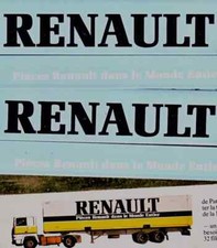 decals decalcomanie deco remorque camion renault 1/43 14cm   long decals43.com