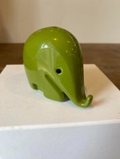 Tirelire éléphant D verte Luigi Colani Dresdner Bank 1970