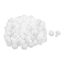 100 Pcs plastique blanc Rivet