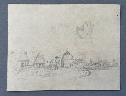Paysage animé dessin - dessin, ancien