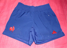 Short(No Maillot)Rugby De Match XV De France Féminin Porté Saison 2024/2025 T L