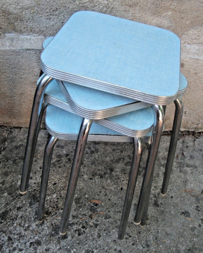 Tabouret formica et en - tabouret,