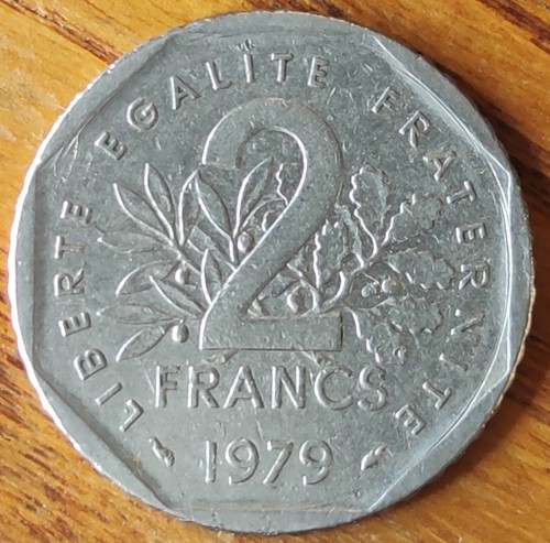 Pièce monnaie francs - 2,