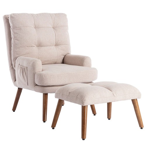 Fauteuil avec repose pieds - avec, repose-pieds
