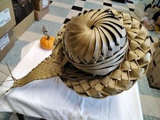 Chapeau tressé  façon paille