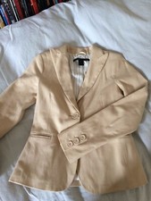 MARC JACOBS BLAZER VESTE CRÈME BEIGE JAUNE TOP ROBE NŒUD 2 4 S M 36 38 MIU
