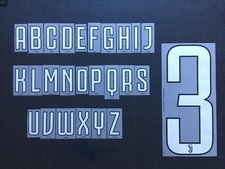 LETTER / LETTRE JUVENTUS HOME/3RD SERIE A ALPHABET CALCIO DEKOGRAPHICS 17-18