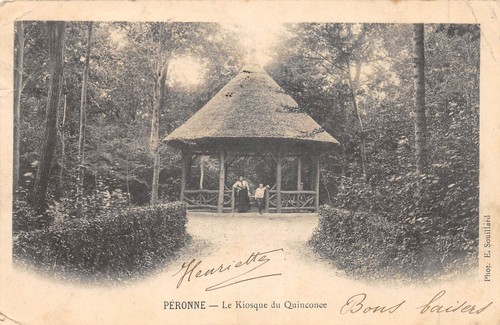Cpa peronne le kiosque du - peronne,