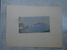 Ancien dessin original gouache - dessin,