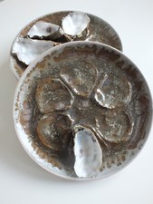 Lot de 4 assiettes à huitre