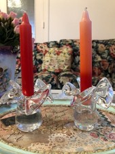 PAIRE DE BOUGEOIRS CRISTAL