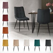 Lot de 2/4/6/8 chaises de salle à manger en polyester rembourrée éponge