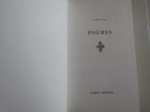 Verlaine poésies tchou - poésies, /